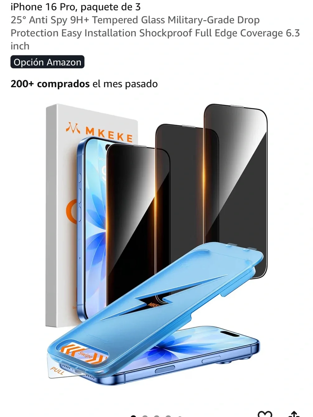 For IPhone 16/17 White Tempered Glass Screen Protector - 9H Scratch Resistant